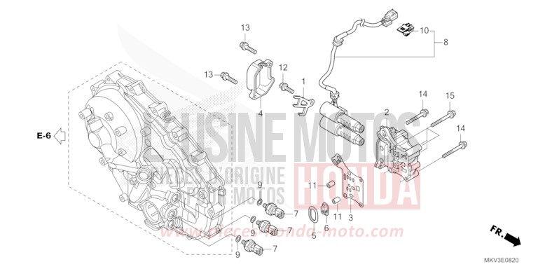LINEAR SOLENOID for Forza 750 CANDY CHROMOSPHERE RED (R381) from 2024